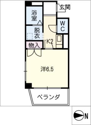 コンフォート(1K/3階)の間取り写真