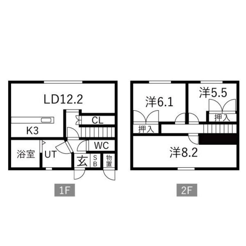 メゾンドK・I(3LDK/1階)の間取り写真