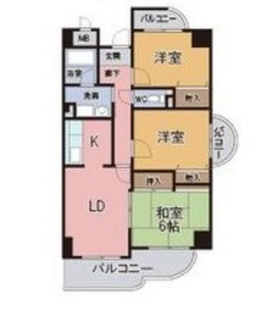 ロサノ・S・北豊中(3LDK/7階)の間取り写真