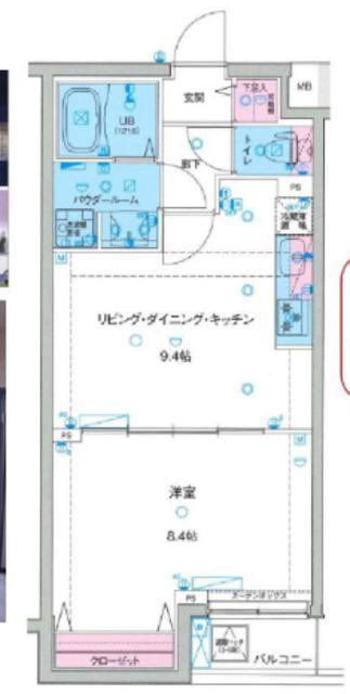 MAXIV亀戸水神GENOVIA SKYGARDEN(1LDK/1階)の間取り写真