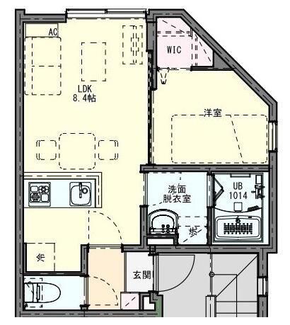 KLEIS六町III(1LDK/3階)の間取り写真