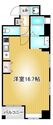 ST.REGIS IZUMI(ワンルーム/10階)の間取り写真