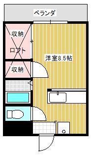 プチ・メゾンFUJI(1K/2階)の間取り写真