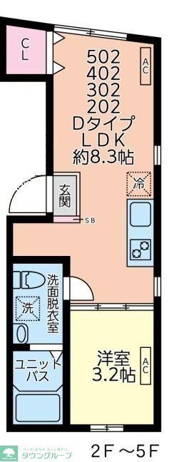 TAKAIDO ONE(1LDK/3階)の間取り写真
