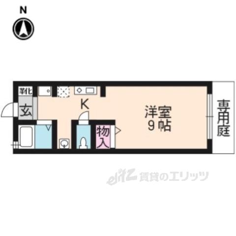 シャルマンドミール(1K/1階)の間取り写真