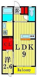 オトアII(1LDK/1階)の間取り写真