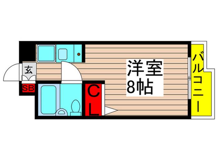 日神パレス梅島(ワンルーム/5階)の間取り写真