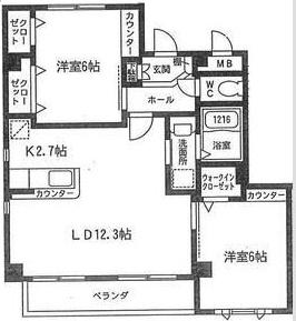 ノーブルメゾン徳重(2LDK/2階)の間取り写真