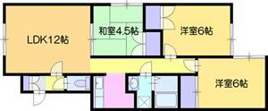 アメニティMSA(3LDK/2階)の間取り写真