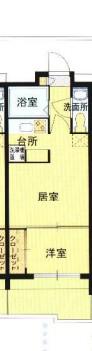 エステート・モア・薬院ネスト(1LDK/3階)の間取り写真