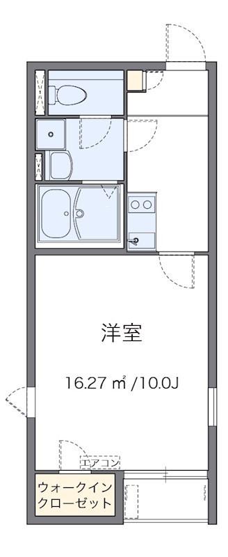 ＪＲ埼京線 与野本町駅 徒歩29分 2階建 築14年(1K/2階)の間取り写真