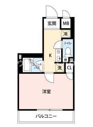 プレール御茶ノ水(1K/5階)の間取り写真