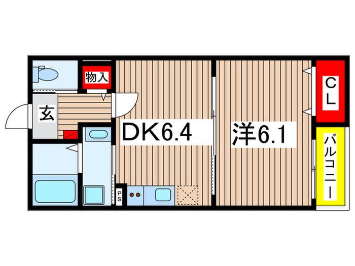 RENONCULE(1DK/3階)の間取り写真