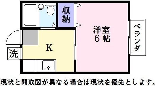 ジラソーレ・プリモ(1K/2階)の間取り写真