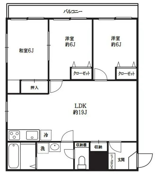 CASA竹の塚 5階階 間取り