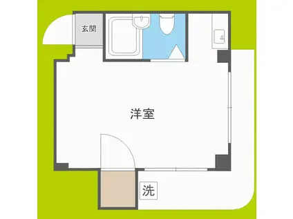 桜ノ宮マンション(ワンルーム/5階)の間取り写真