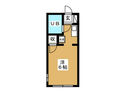 カーサ下北沢(ワンルーム/1階)の間取り写真