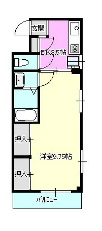 長谷川マンション 2階階 間取り