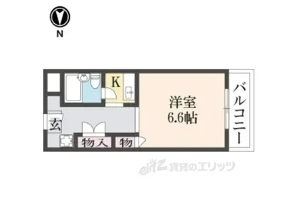 和州ロイヤルビル(1K/3階)の間取り写真