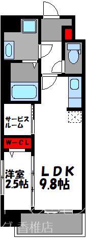 リュクスグランツ(1LDK/3階)の間取り写真