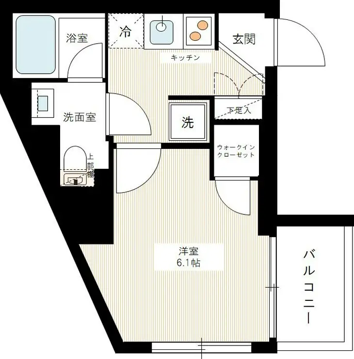 ハーモニーレジデンス品川荏原 2階階 間取り