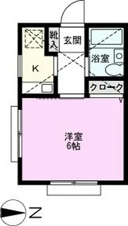 アズール谷塚 1階階 間取り