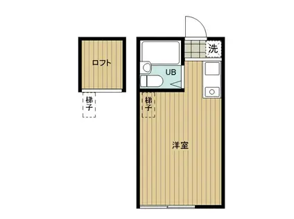 グリーンハイム(ワンルーム/1階)の間取り写真