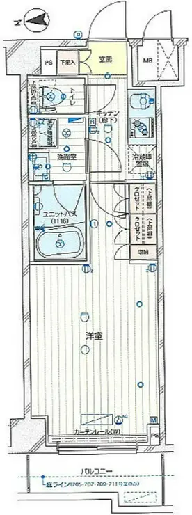ルーブル横濱江ケ崎町 6階階 間取り