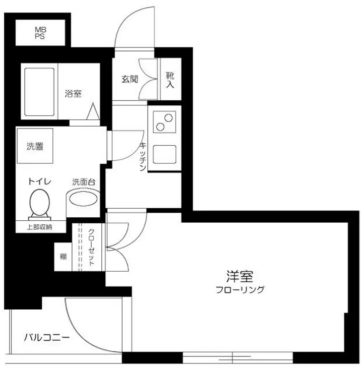 パークウェル神田EAST弐番館 7階階 間取り