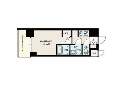 S-RESIDENCE熱田(1K/9階)の間取り写真
