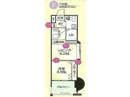 54 WES-PROJECT博多駅南(1DK/11階)の間取り写真