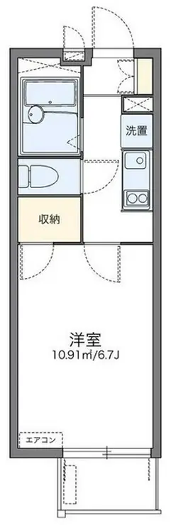 レオパレスプリマベーラ大成 1階階 間取り