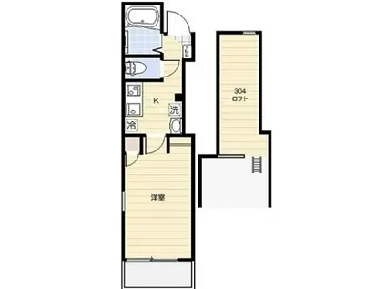 アリロッセ赤羽(1K/3階)の間取り写真