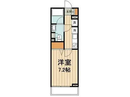 パークアクシス住吉(1K/4階)の間取り写真