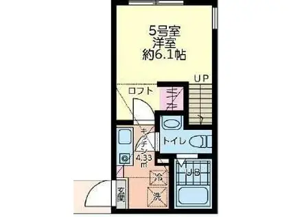 こもれびテラス橋本(1K/1階)の間取り写真