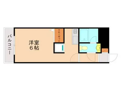 エステートモア大橋II(ワンルーム/1階)の間取り写真