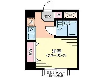 セントアーバン(1K/1階)の間取り写真