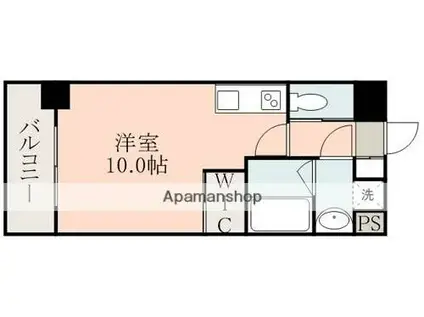 ルボア大江本町(ワンルーム/7階)の間取り写真