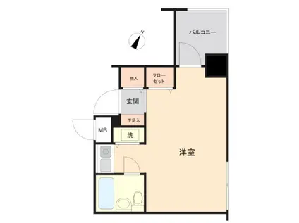 ジョイフル六義園(ワンルーム/8階)の間取り写真