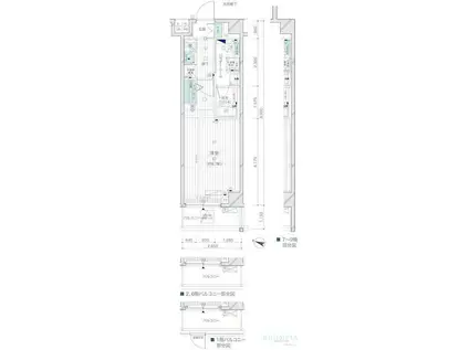 メインステージ上野毛II(1K/6階)の間取り写真