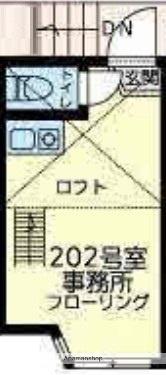 ユナイト南太田ジヴェルニー(ワンルーム/2階)の間取り写真