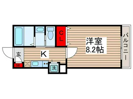 東京メトロ東西線 南行徳駅 徒歩15分 2階建 築23年(1K/1階)の間取り写真