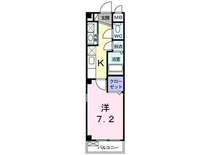 エル大田(1K/1階)の間取り写真