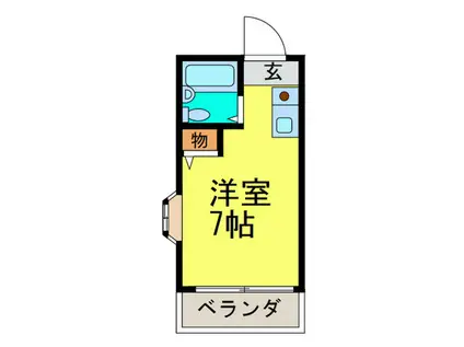 メゾン・ド・シャン大野(ワンルーム/3階)の間取り写真