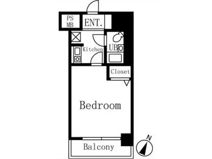 アーバンヒルズ早稲田(1K/7階)の間取り写真