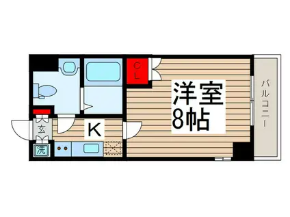 HUMANハイム我孫子(1K/10階)の間取り写真