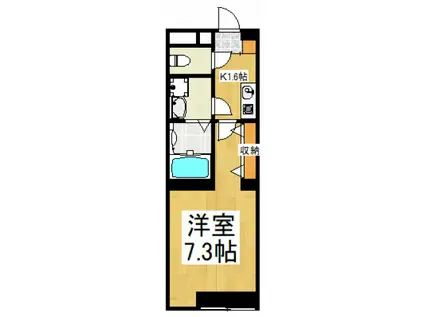 BUENA-MAISON久米川(1K/3階)の間取り写真