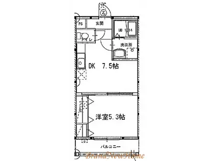 フジパレス東湊(1DK/2階)の間取り写真