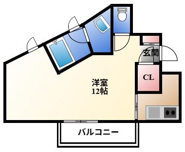 ARIETTA(1K/5階)の間取り写真
