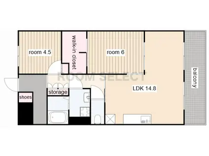 フォレスティア藤が丘(2LDK/7階)の間取り写真